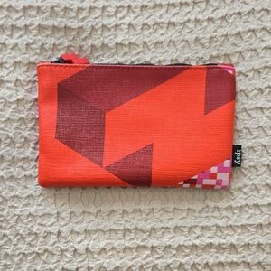 Ipsy Red, Burgundy, & Pink Tetris Makeup Bag